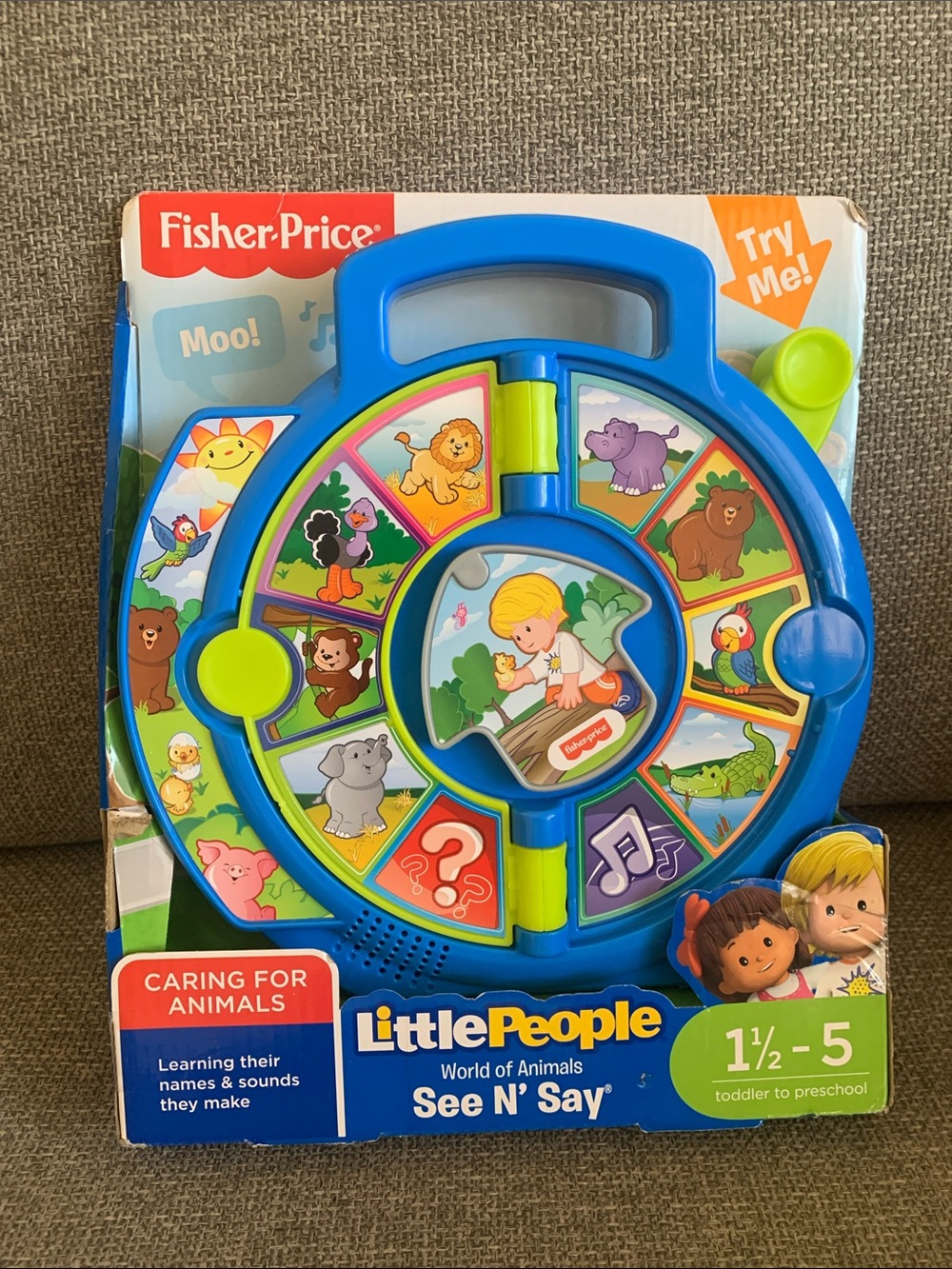 Fisher-Price Little People World of Animals See N' Say Interactive Learning Toy